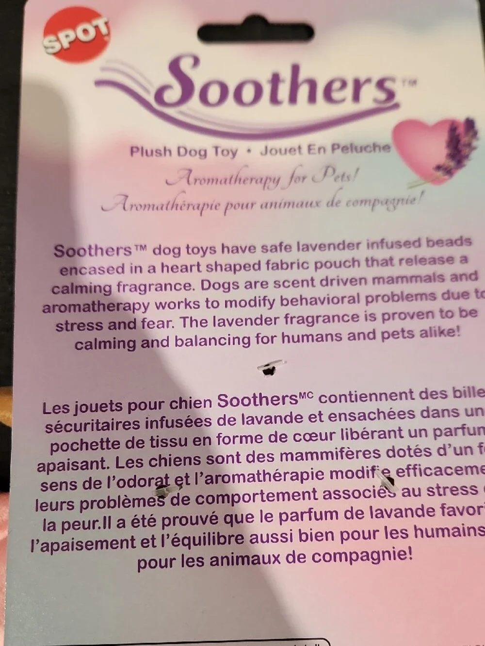 Spot Soothers Purple & Blue Plush Dog Blanket Toy